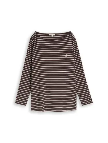 Plus Size - Langarmshirt mit Streifenmuster