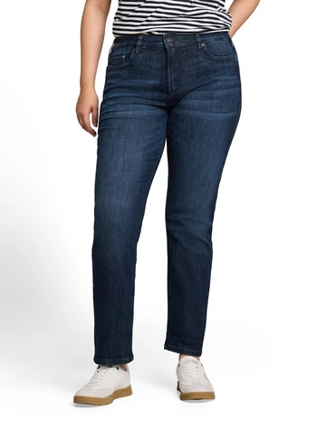 Plus Size - TTPLUS SLIM Jeans mit Leo-Print im Umschlag