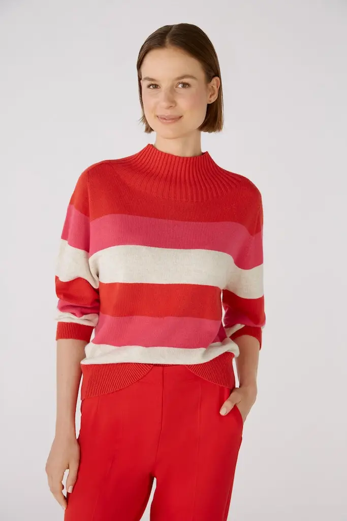 Pullover mit Baumwoll- und Viskoseanteil