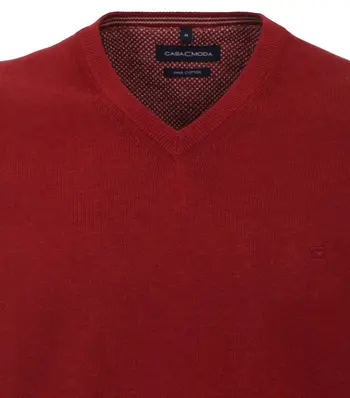 Pullover mit V-Ausschnitt uni 004430