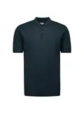Pullover Short Sleeve Polo Button Solid