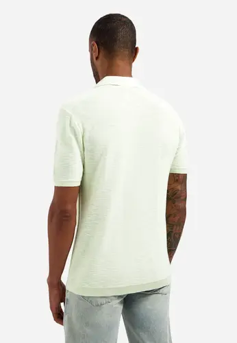 Pullover Short Sleeve V-Polo Slub