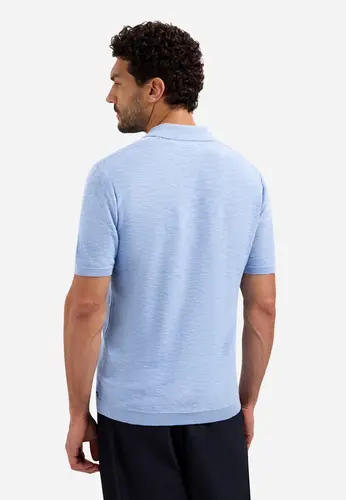 Pullover Short Sleeve V-Polo Slub