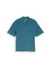 Relaxed Fit Poloshirt mit Waffelstruktur