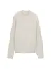 Relaxed Fit Strickpullover mit Stehkragen