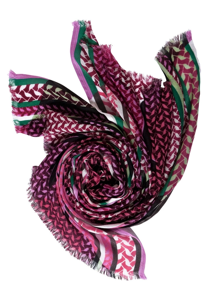 Schal mit Multicolour-Print