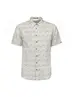 Shirt Short Sleeve Allover Printed With Linen