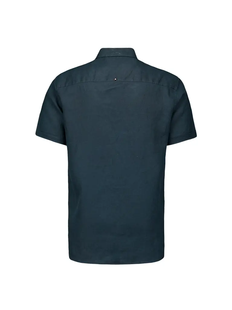 Shirt Short Sleeve Linen Solid
