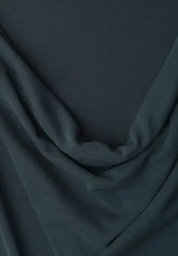 Silk-Look Shirt mit Waterfall-Front