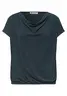 Silk-Look Shirt mit Waterfall-Front