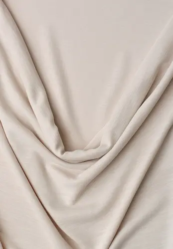 Silk-Look Top mit Wasserfall-Ausschnitt
