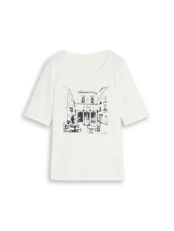 Slim Fit T-Shirt mit Print