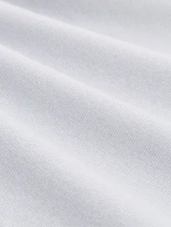 Slim Fit Top mit Glitzer-Effekt