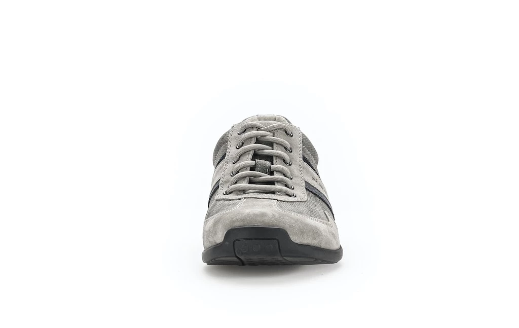 Sneaker low Materialmix Leder/Lederimitat beige