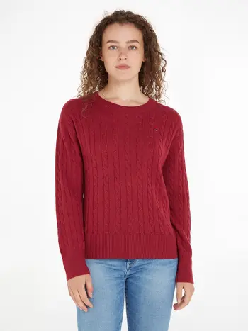 SOFTWOOL CABLE C-NK SWEATER