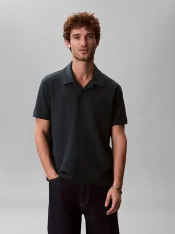 SS EASY MICRO WAFFLE CAMP POLO