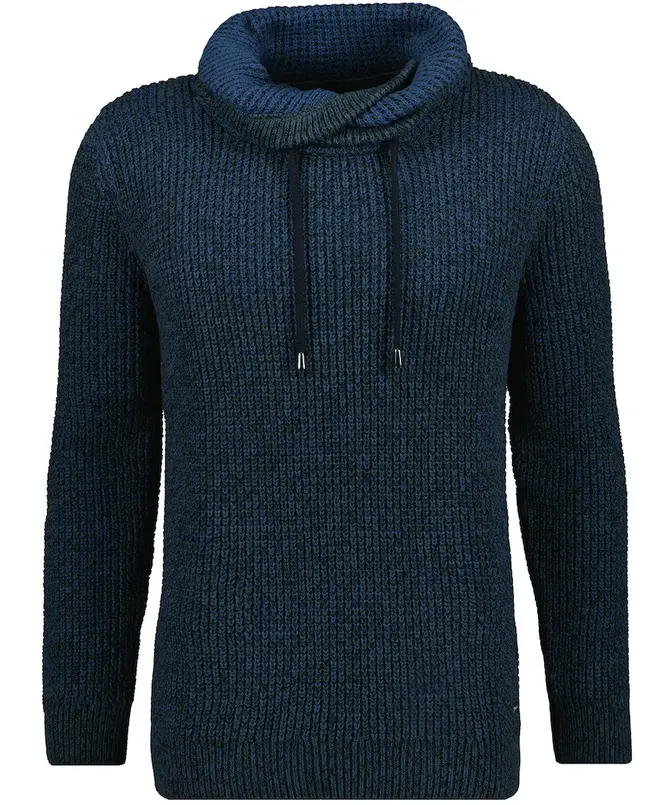Strick-Pullover mit speziellem Kragen