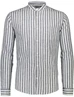 Striped cotton/linen shirt L/S