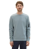 structured crewneck sweatshirt
