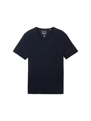 structured v-neck t-shirt