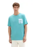 Strukturiertes T-Shirt mit Bio-Baumwolle