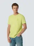T-Shirt Crewneck Placed Prints Garment Dyed Melange