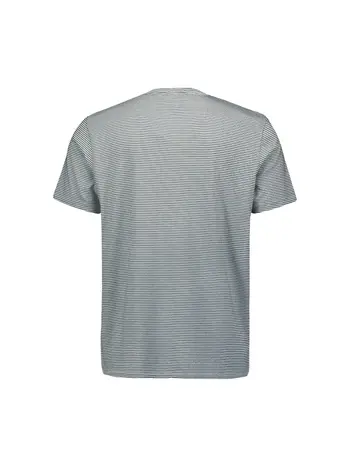 T-Shirt Granddad Stripes Garment Dyed
