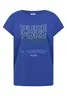 T-Shirt mit Boat Neck und Frontprint