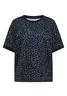 T-Shirt mit Rundhals und Leo-Muster