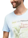T-Shirt mit Waschung und Print