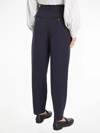TAPERED PLEATED VIS BLEND PANT