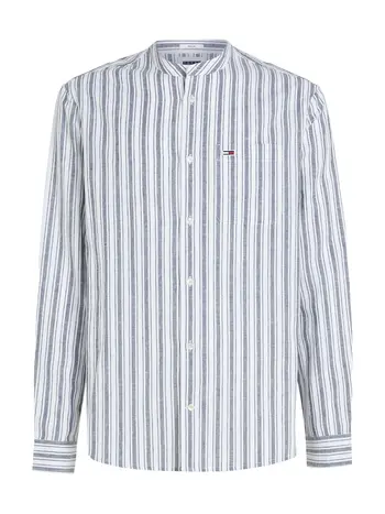 TJM MAO STRIPE LINEN BLEND SHIRT