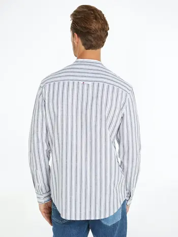 TJM MAO STRIPE LINEN BLEND SHIRT