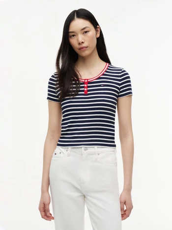 TJW SLIM HENLEY SS TEE