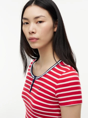 TJW SLIM HENLEY SS TEE