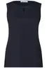 Top mit Rundhals und Cut-Out-Detail