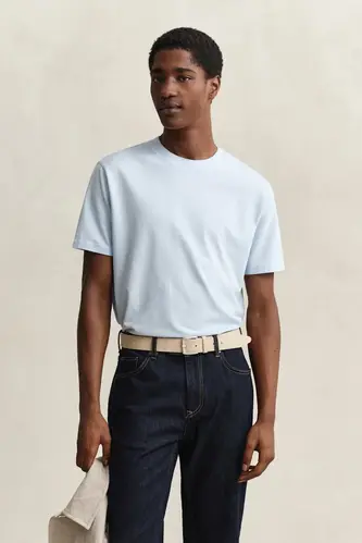 Two-Toned Piqué T-Shirt