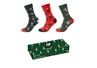 Unisex organic cotton Christmas Socks in Box 3p