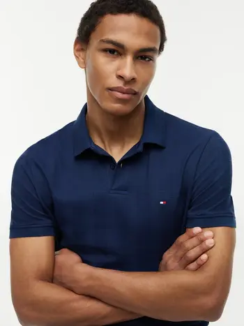 VERTICAL TONAL STRIPE REG POLO