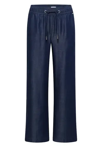 Wide Leg Hose in Denim-Optik