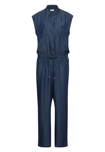 Wide Leg Jumpsuit in Denim-Optik