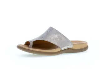 Zehentrenner Effektleder gold